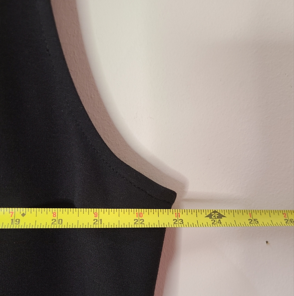Lane Bryant Sleeveless Midi Dress Zipper Detail Black Sz 22 NWT - Picture 11 of 13